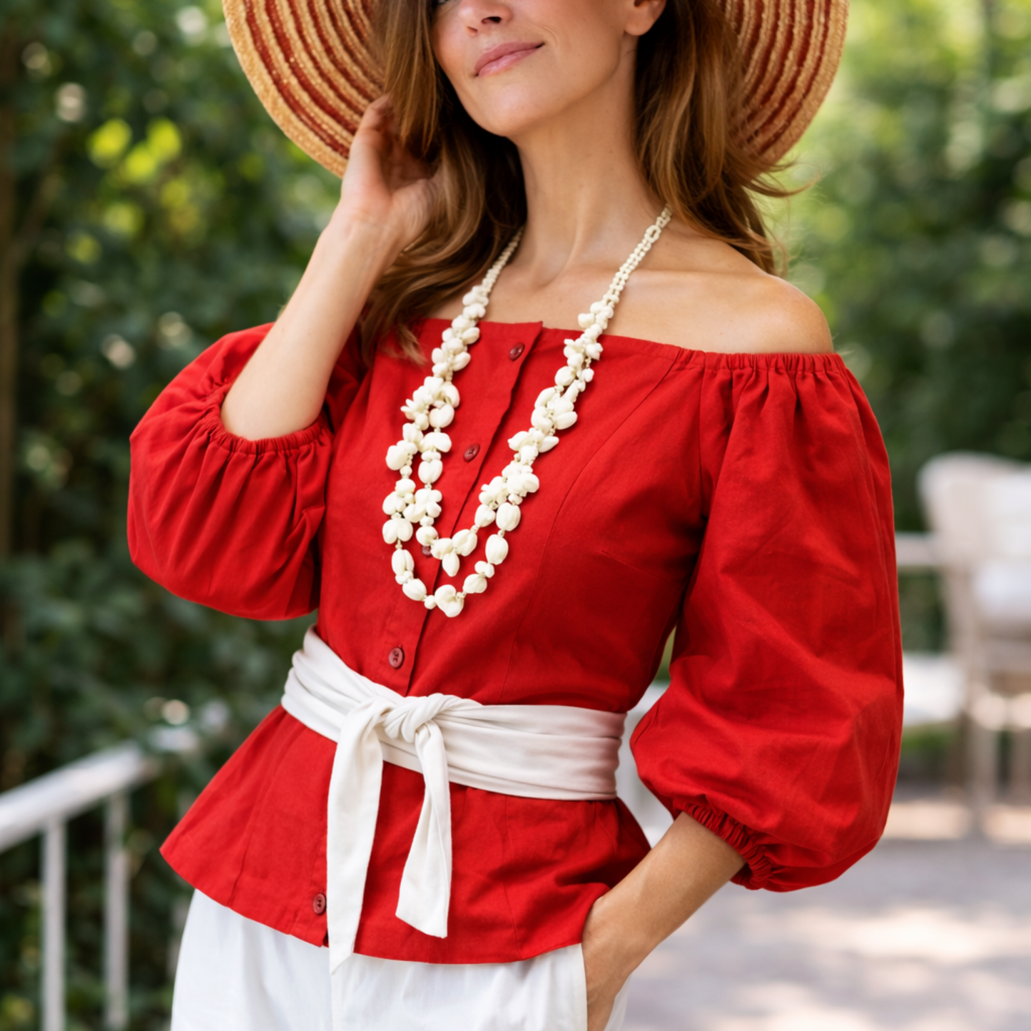 Rochelle Cotton Poplin Top