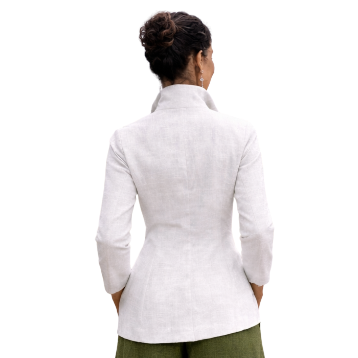 Zaria 100% Linen Relaxed-Fit Resort Blouse