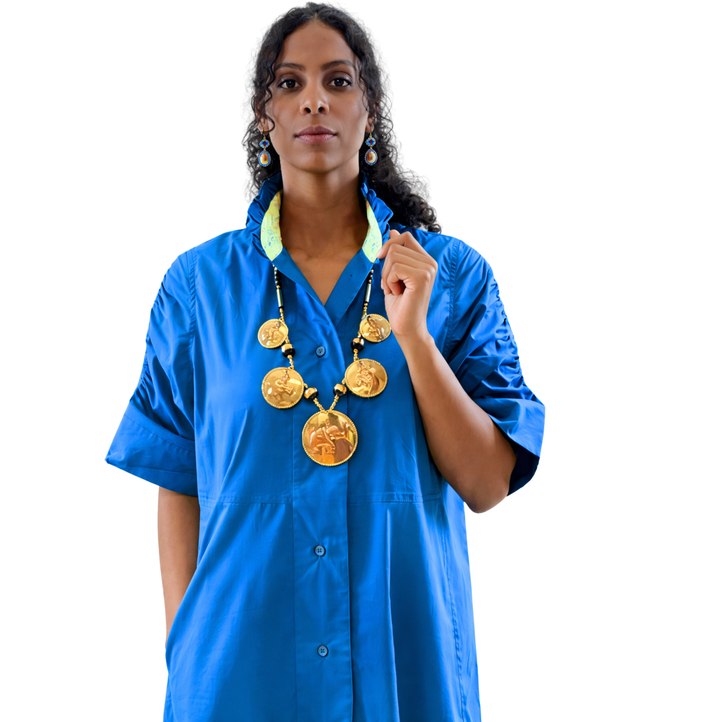 Mila Relaxed Egyptian Cotton Shirt Dress