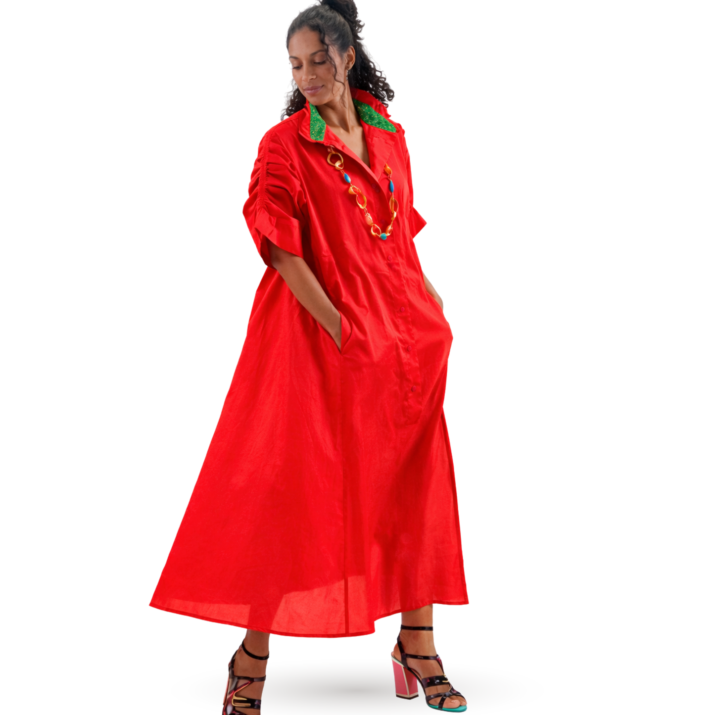 Mila Relaxed Egyptian Cotton Shirt Dress