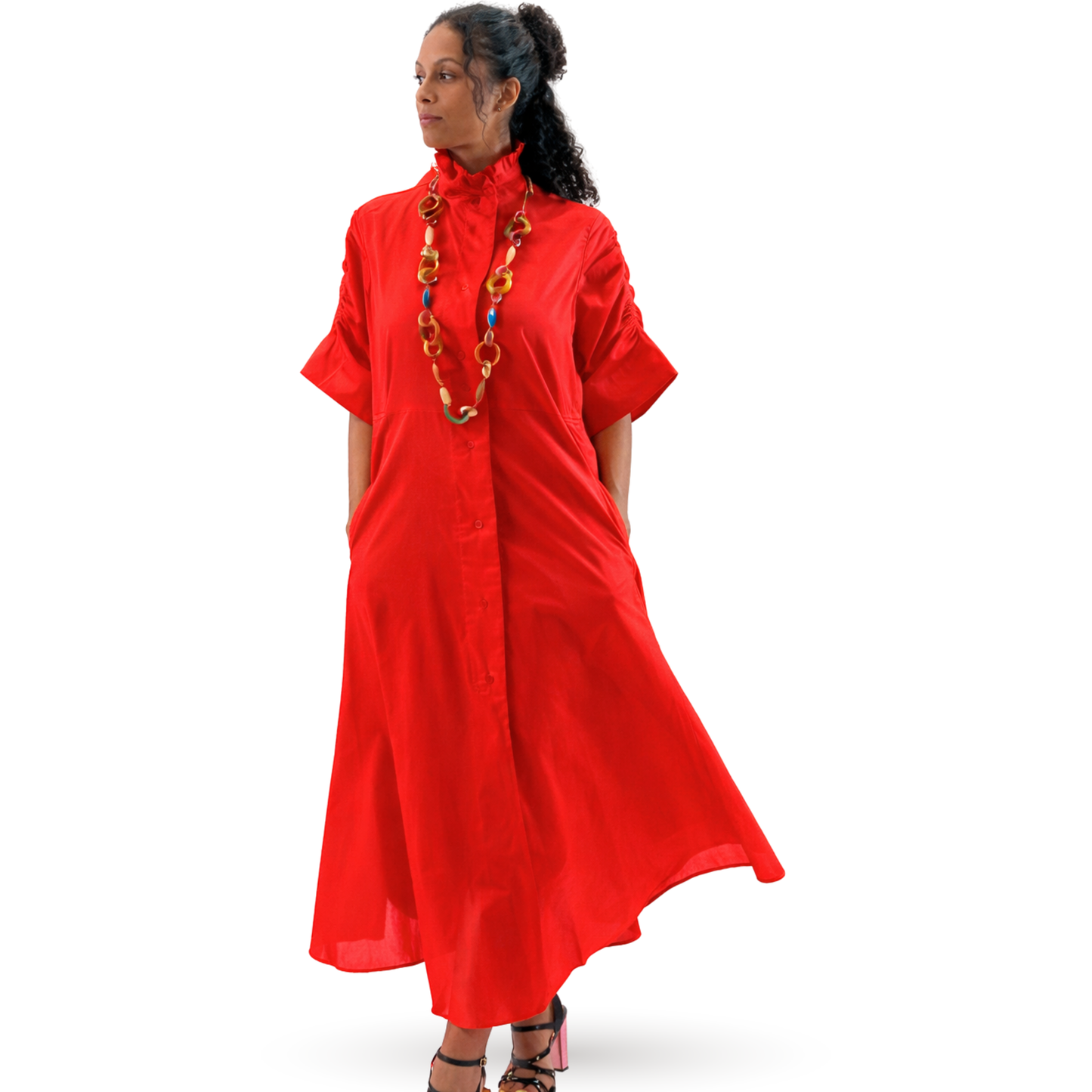 Mila Relaxed Egyptian Cotton Shirt Dress