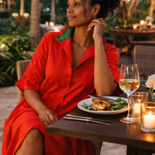 Mila Relaxed Egyptian Cotton Shirt Dress