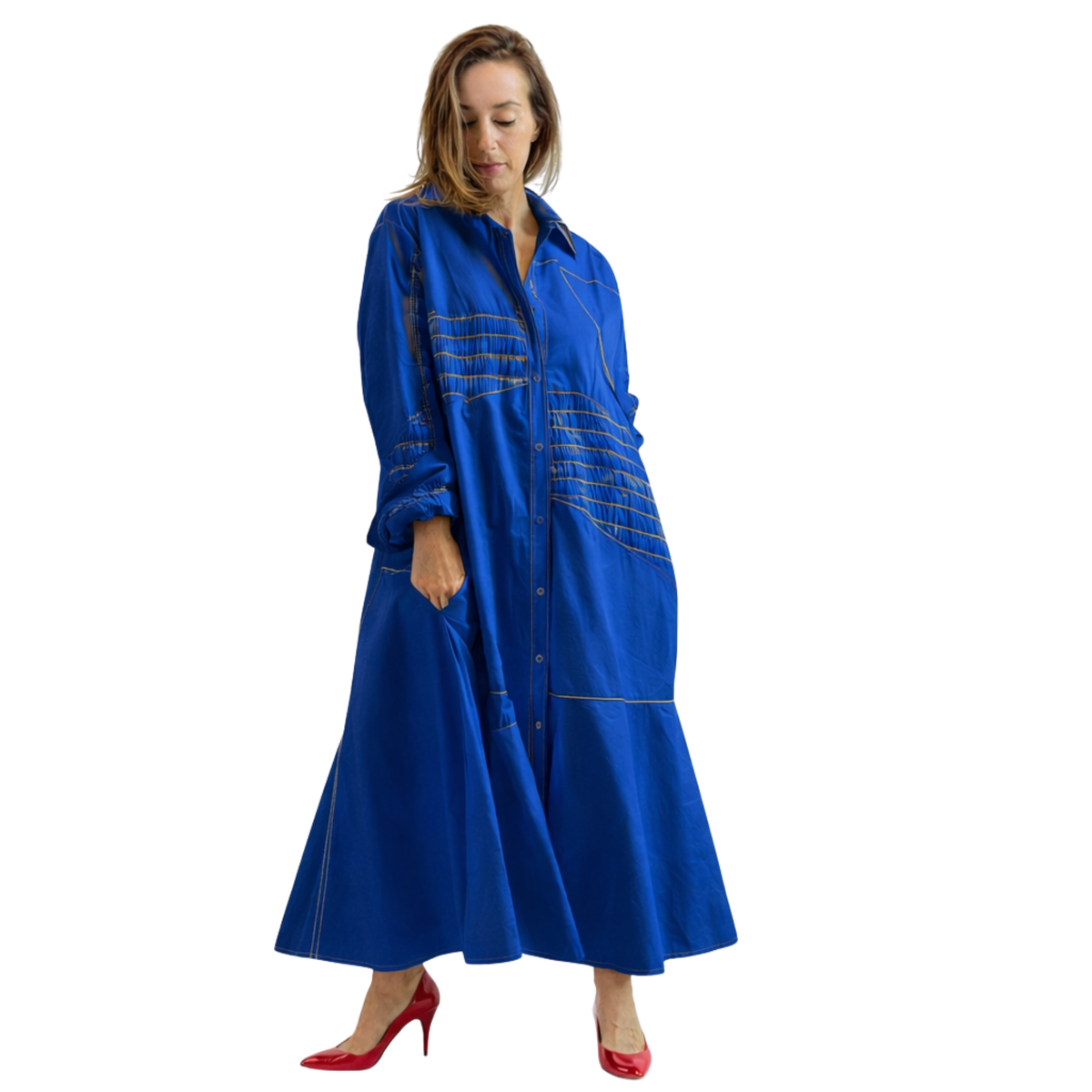 Noelle Classic Poplin Maxi Dress