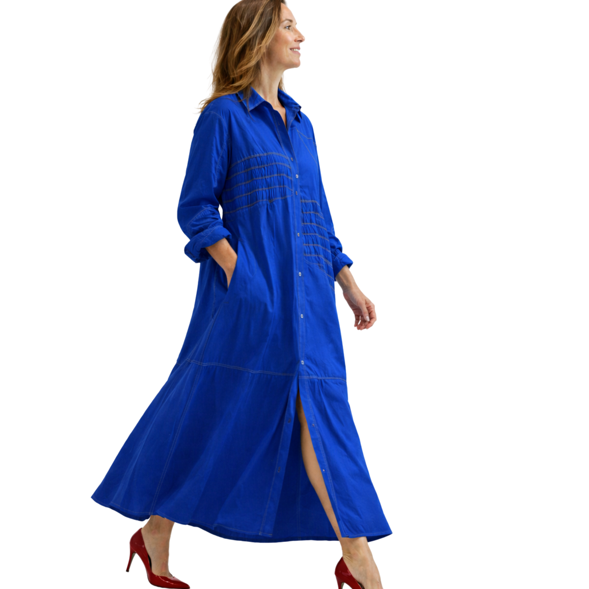 Noelle Classic Poplin Maxi Dress