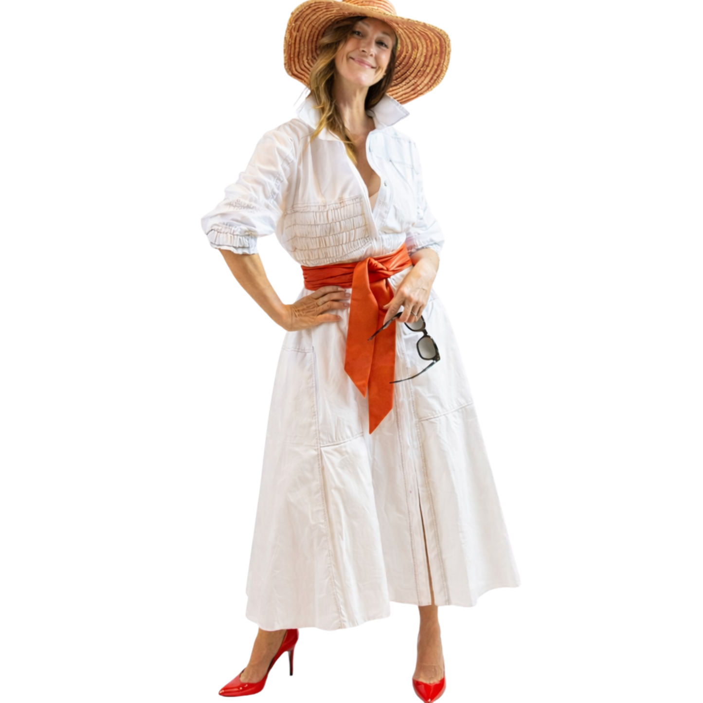 Noelle Classic Poplin Maxi Dress