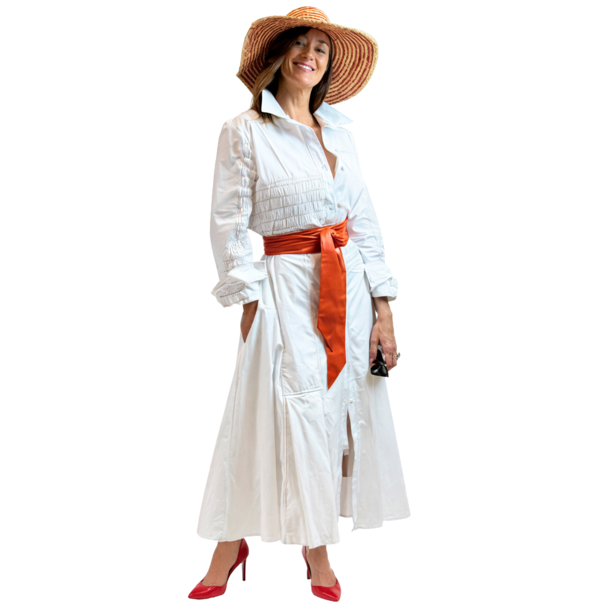 Noelle Classic Poplin Maxi Dress