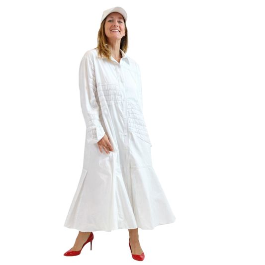 Noelle Classic Poplin Maxi Dress