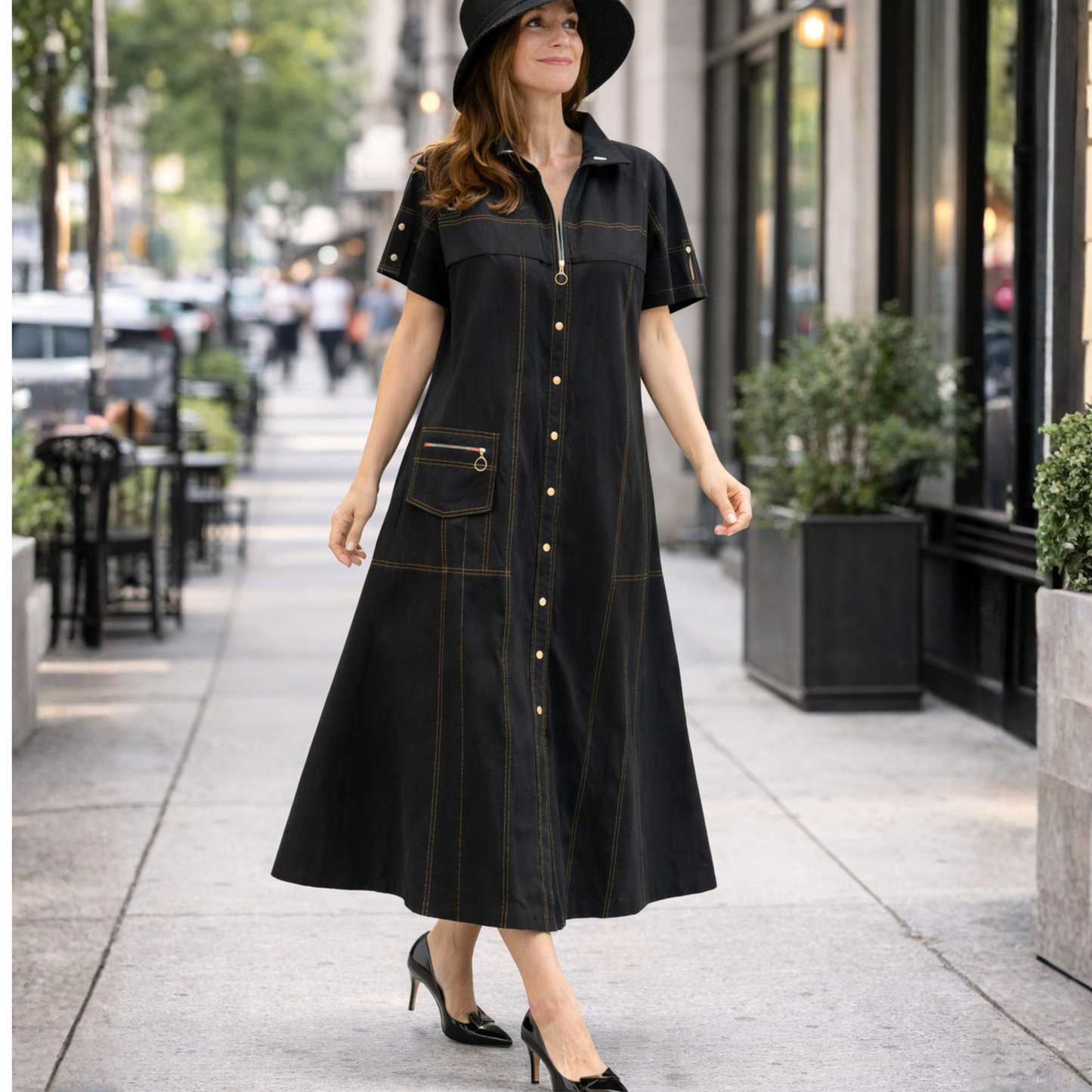 Amara Utility Chic Maxi Dress