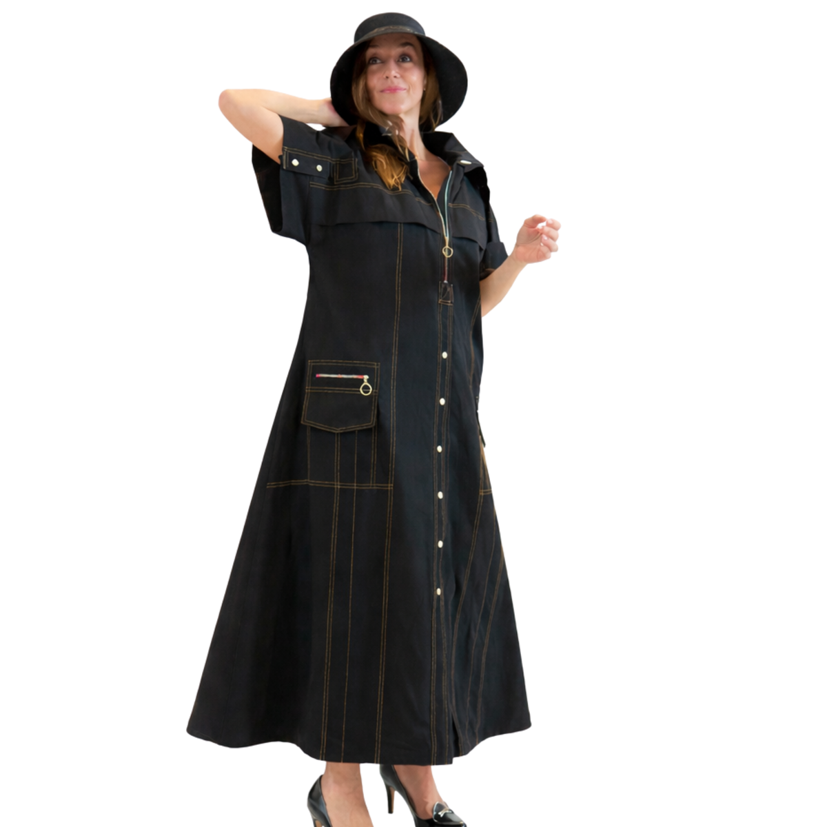 Amara Utility Chic Maxi Dress