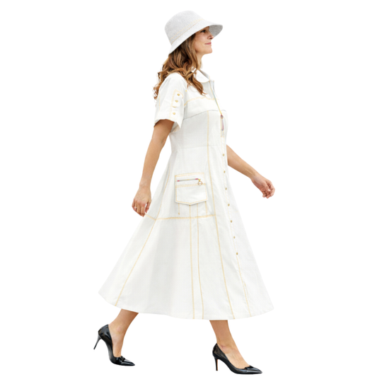 Amara Utility Chic Maxi Dress