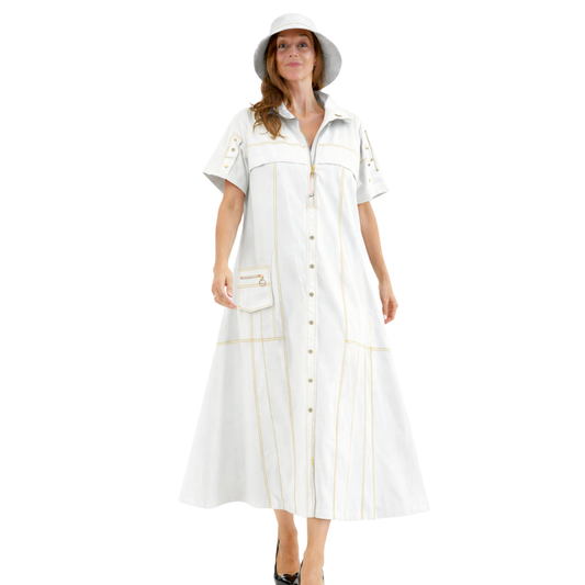 Amara Utility Chic Maxi Dress