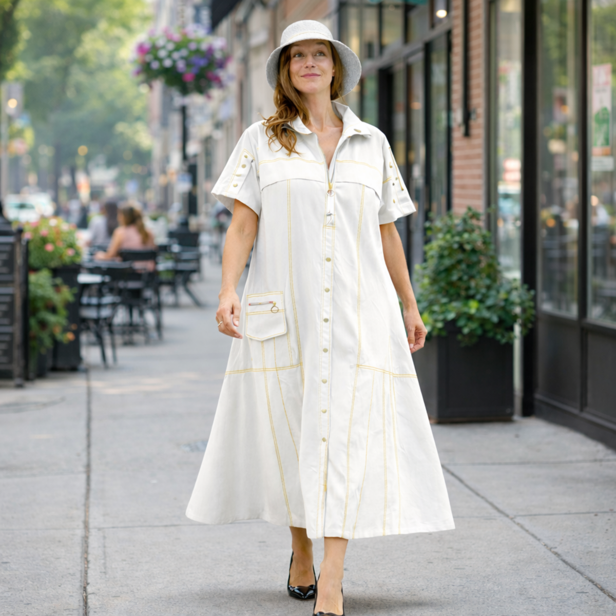 Amara Utility Chic Maxi Dress