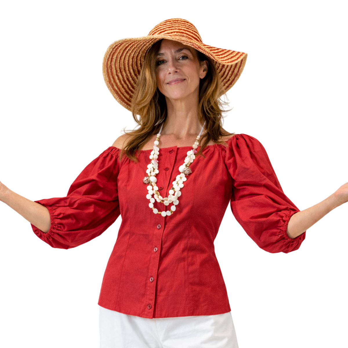 Rochelle Cotton Poplin Top