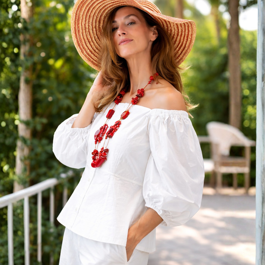 Rochelle Cotton Poplin Top