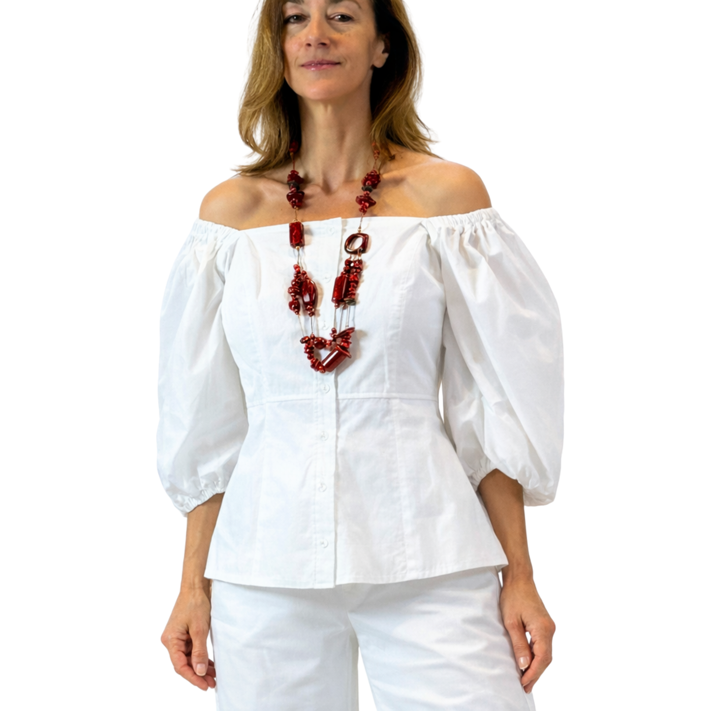 Rochelle Cotton Poplin Top