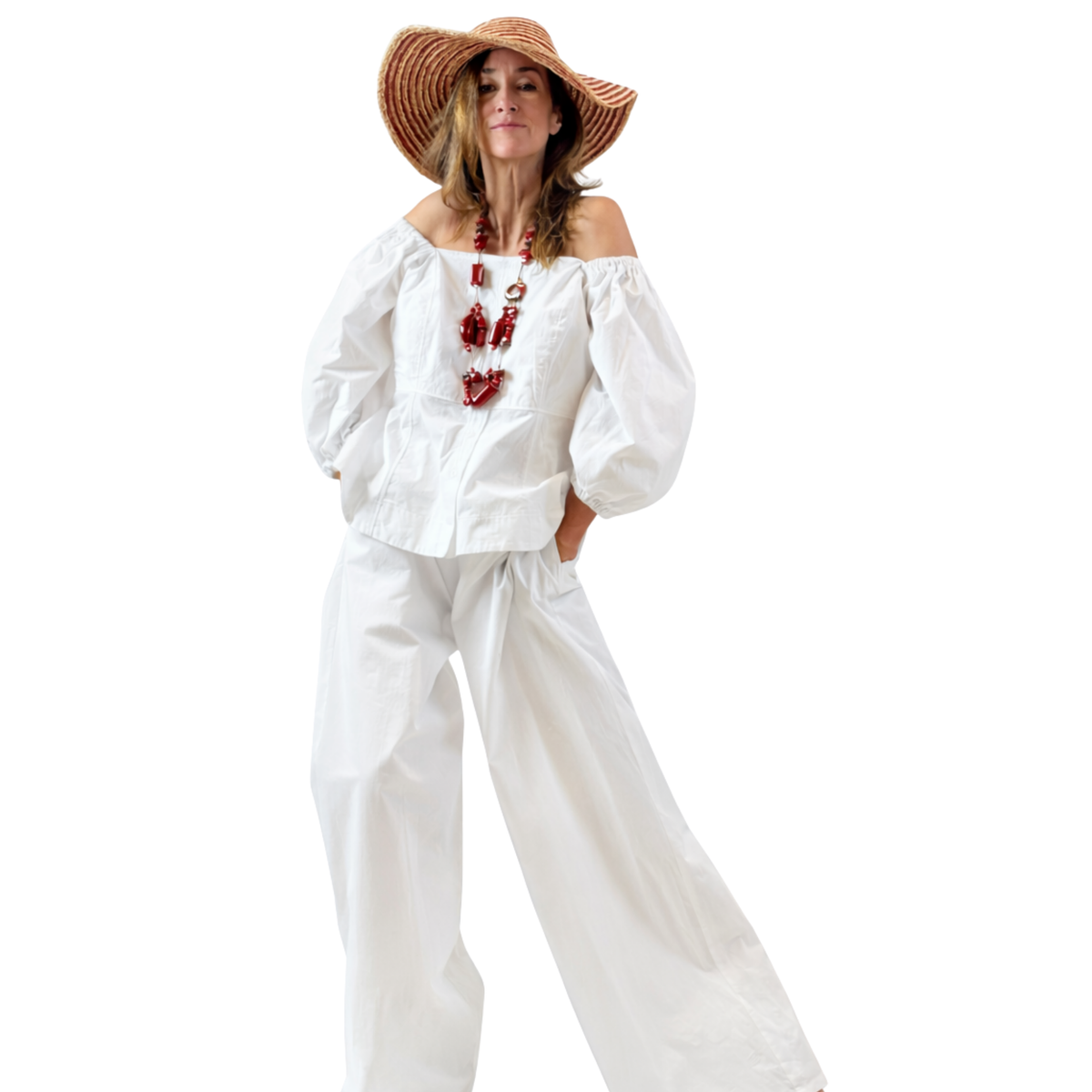 Rochelle Cotton Poplin Top