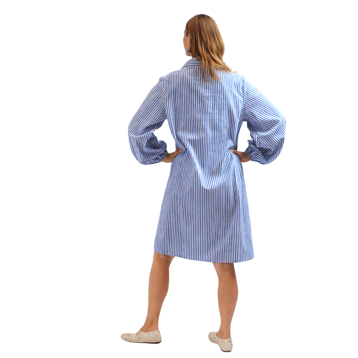 Kira Cotton Striped Patchwork Tunic