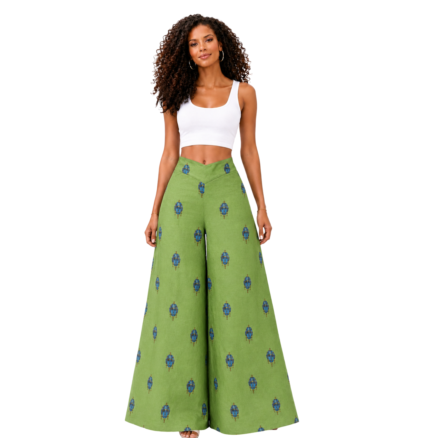 Savannah Masque 100% Flax Linen Wide-Leg Pants