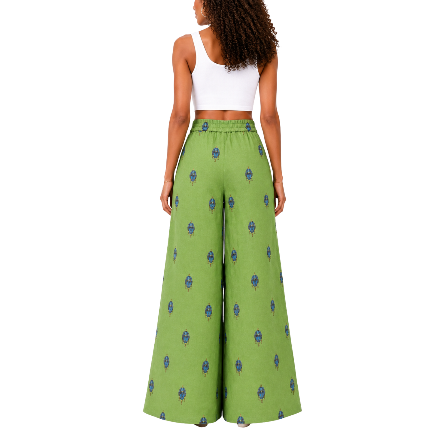 Savannah Masque 100% Flax Linen Wide-Leg Pants