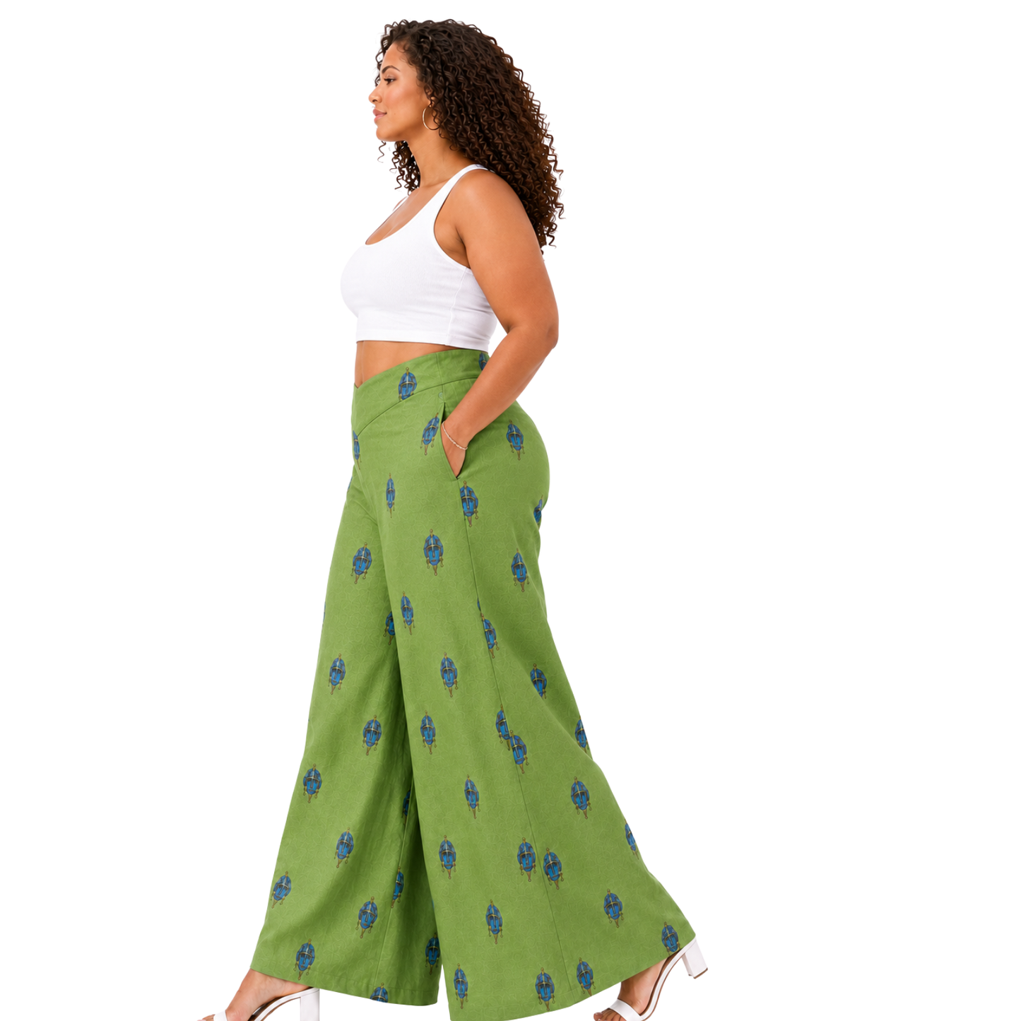 Savannah Masque 100% Flax Linen Wide-Leg Pants