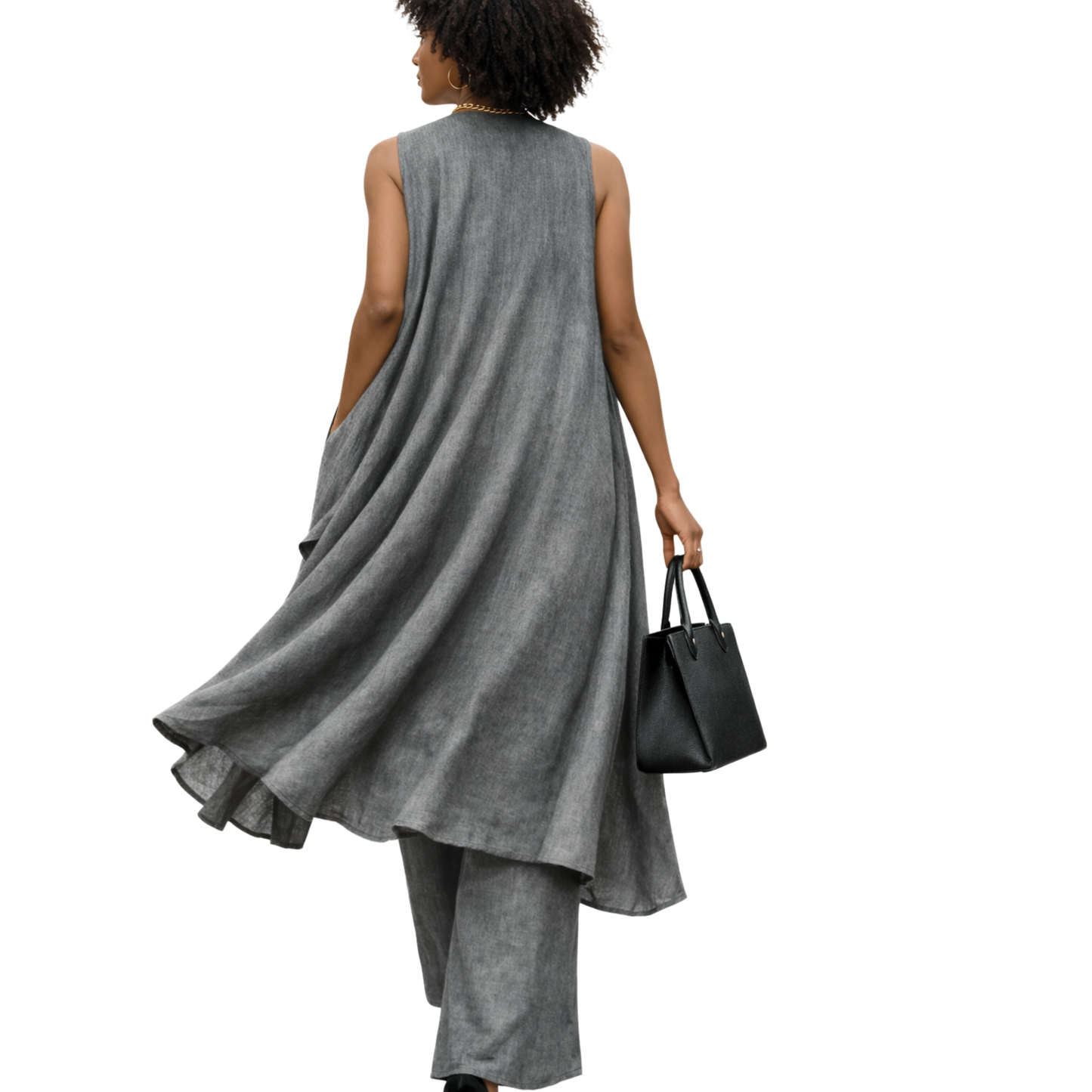 Zyanna Flax Linen 2-Piece Pants Set – Sculpted Resort Ensemble