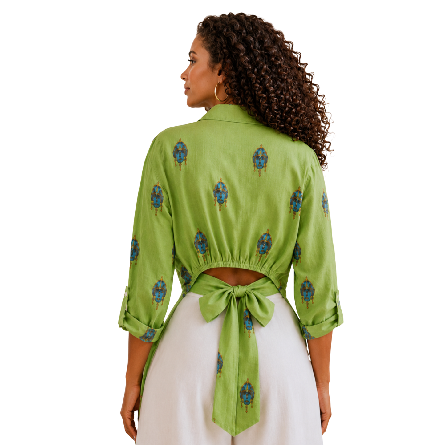 Savannah Masque 100% Flax Linen Wide-Leg Pants