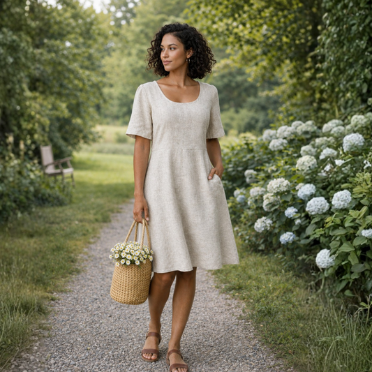 Solene Linen Dress
