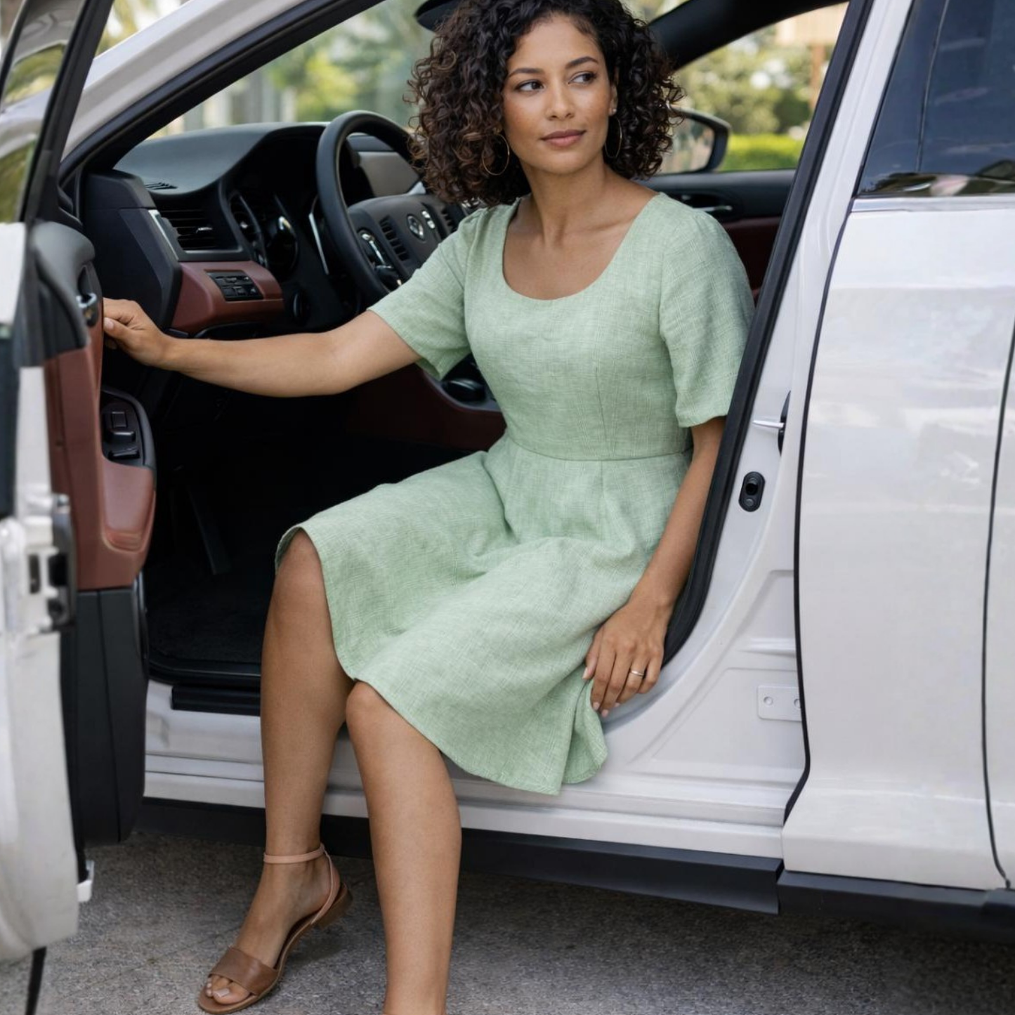 Solene Linen Dress