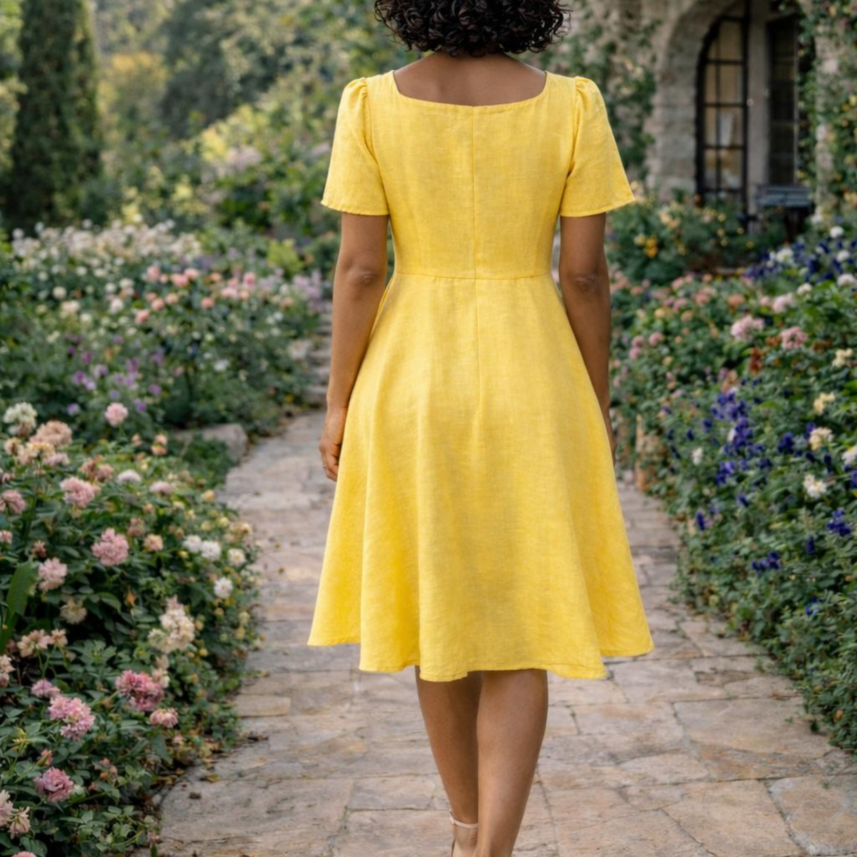 Solene Linen Dress