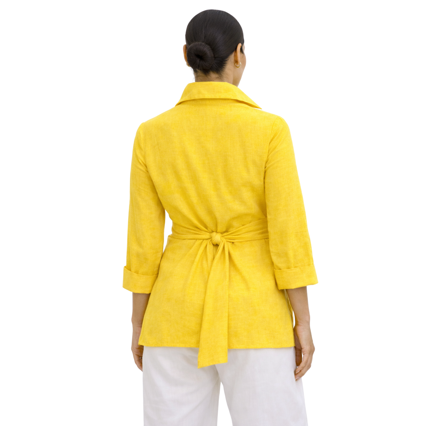 Linen Tie Front Jacket