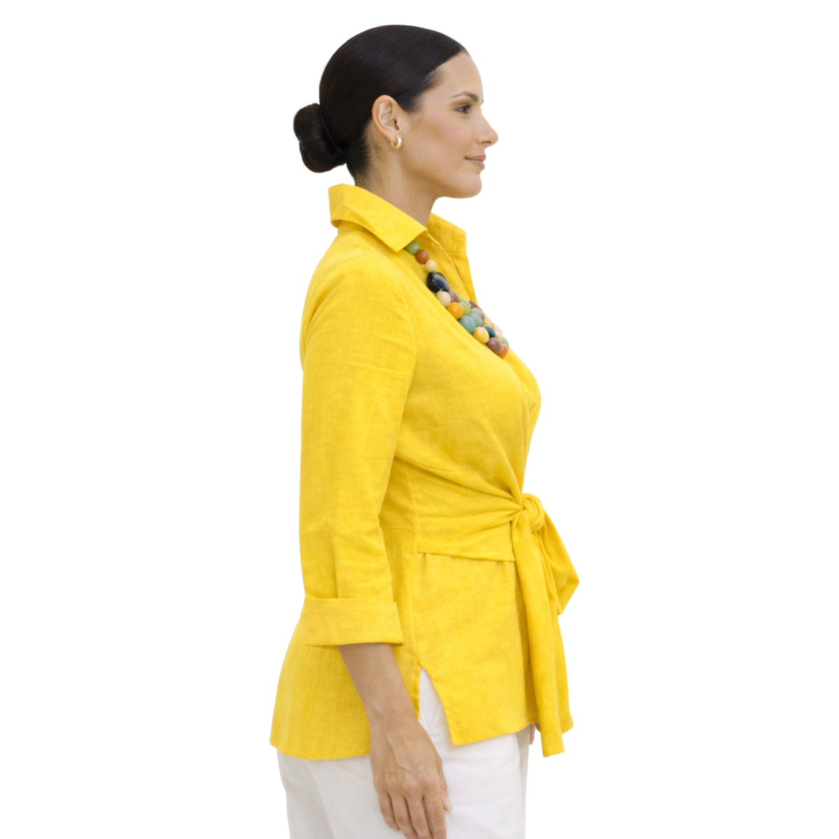 Linen Tie Front Jacket