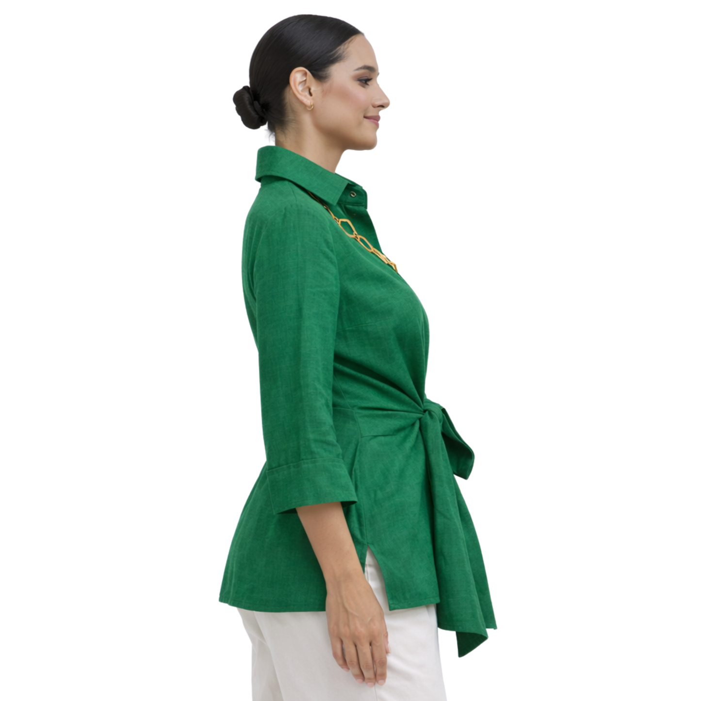 Linen Tie Front Jacket