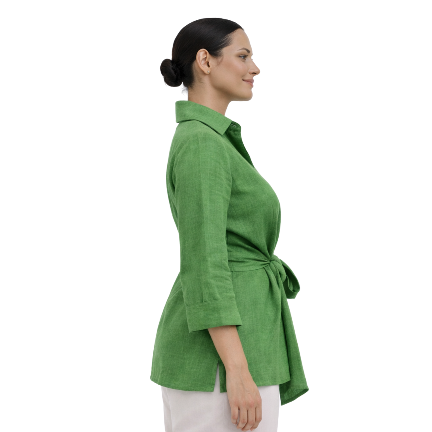 Linen Tie Front Jacket