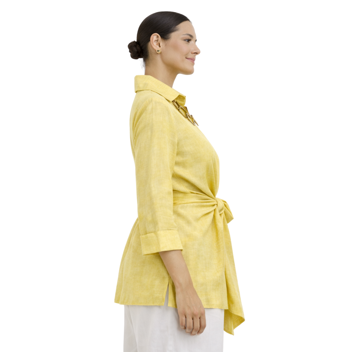 Linen Tie Front Jacket
