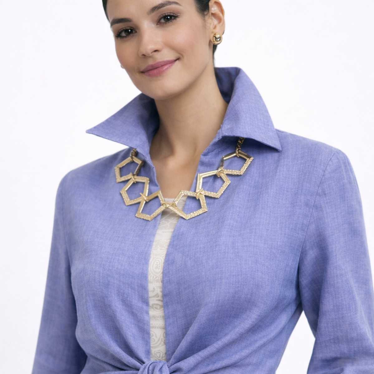Linen Tie Front Jacket