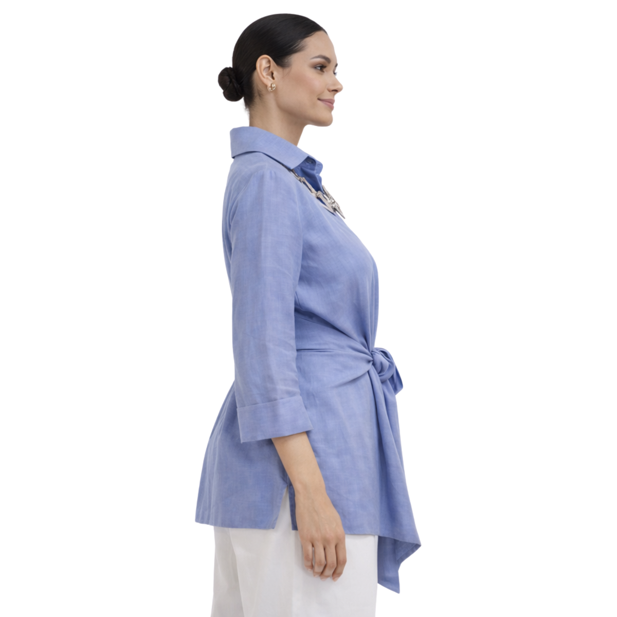 Linen Tie Front Jacket