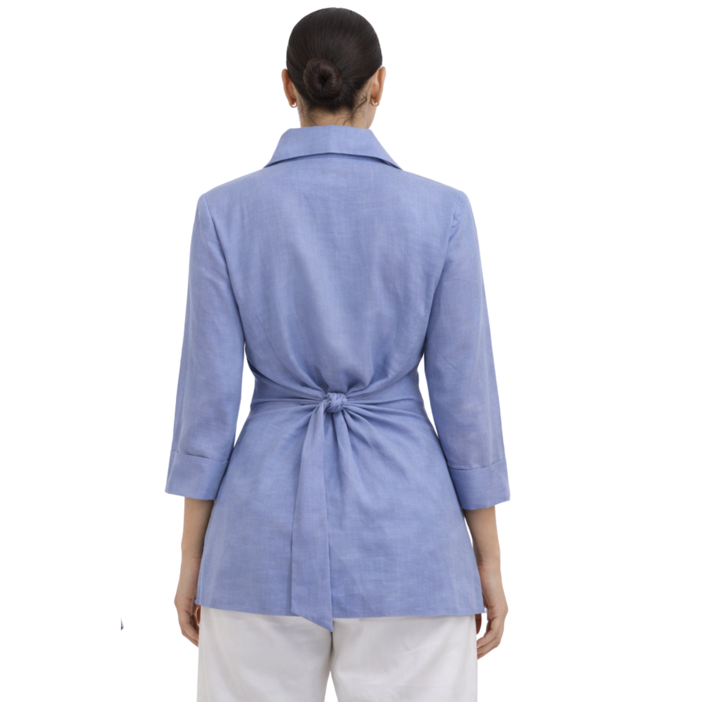 Linen Tie Front Jacket