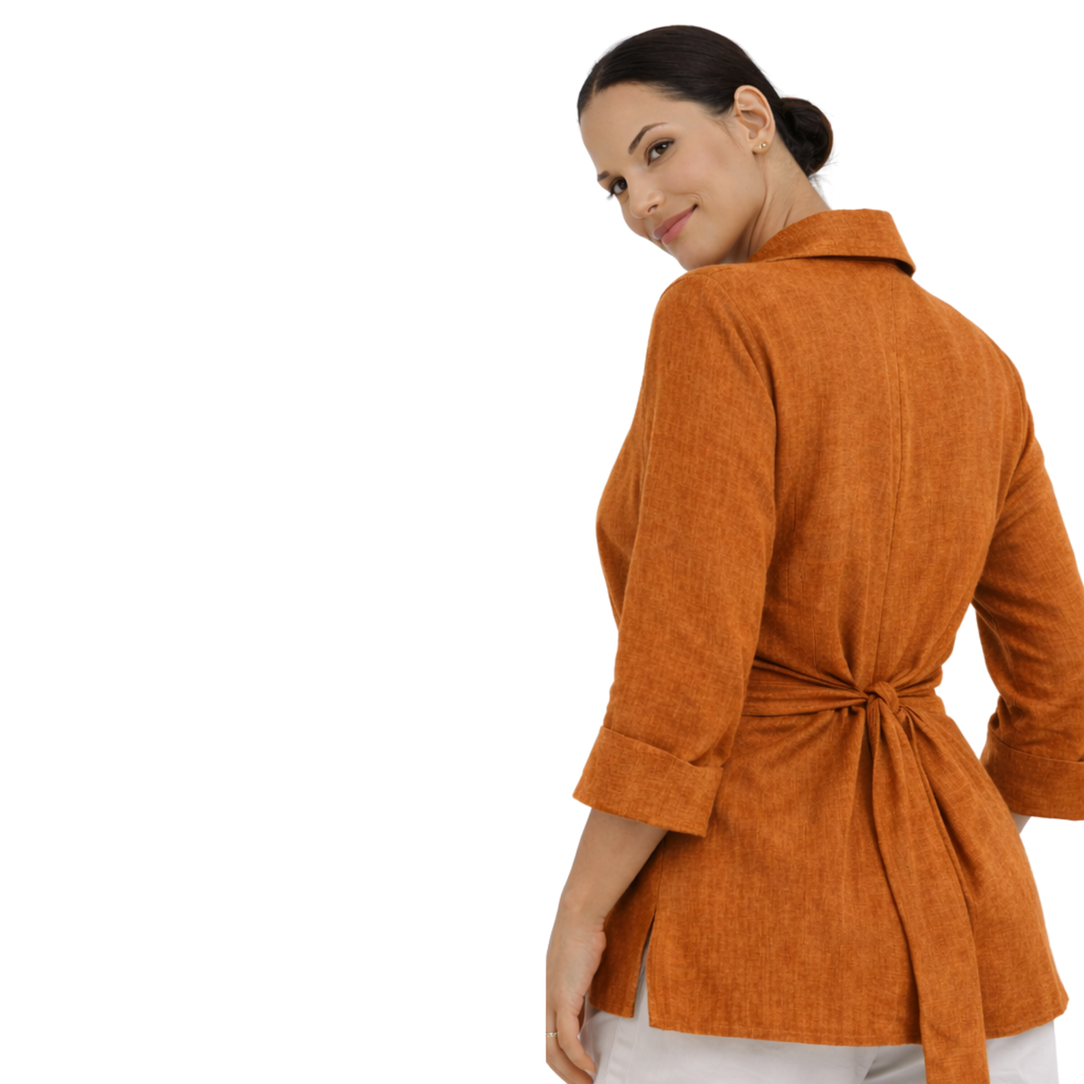 Linen Tie Front Jacket