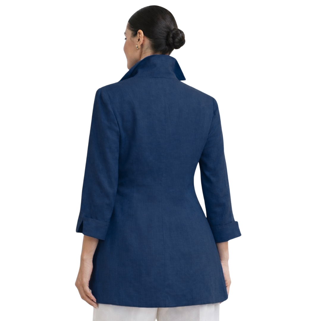 Linen Tie Front Jacket