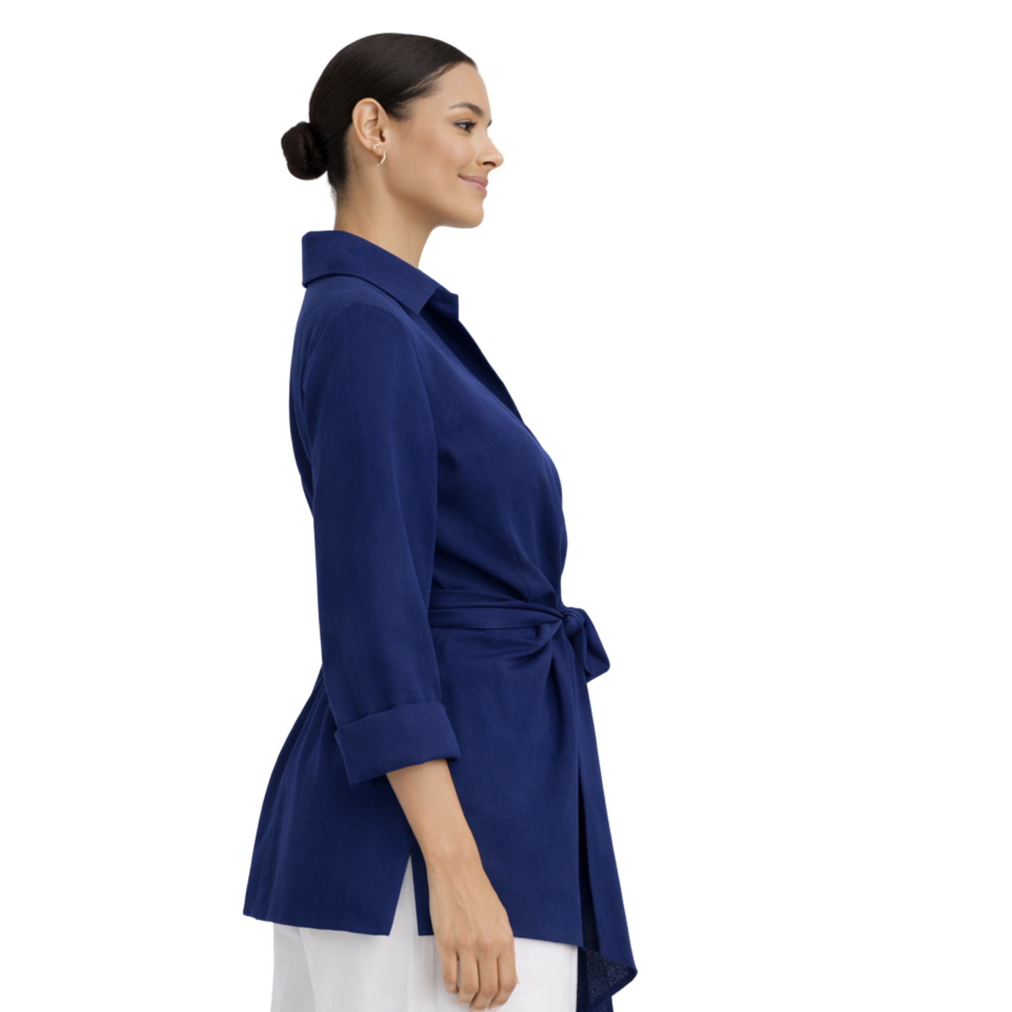 Linen Tie Front Jacket