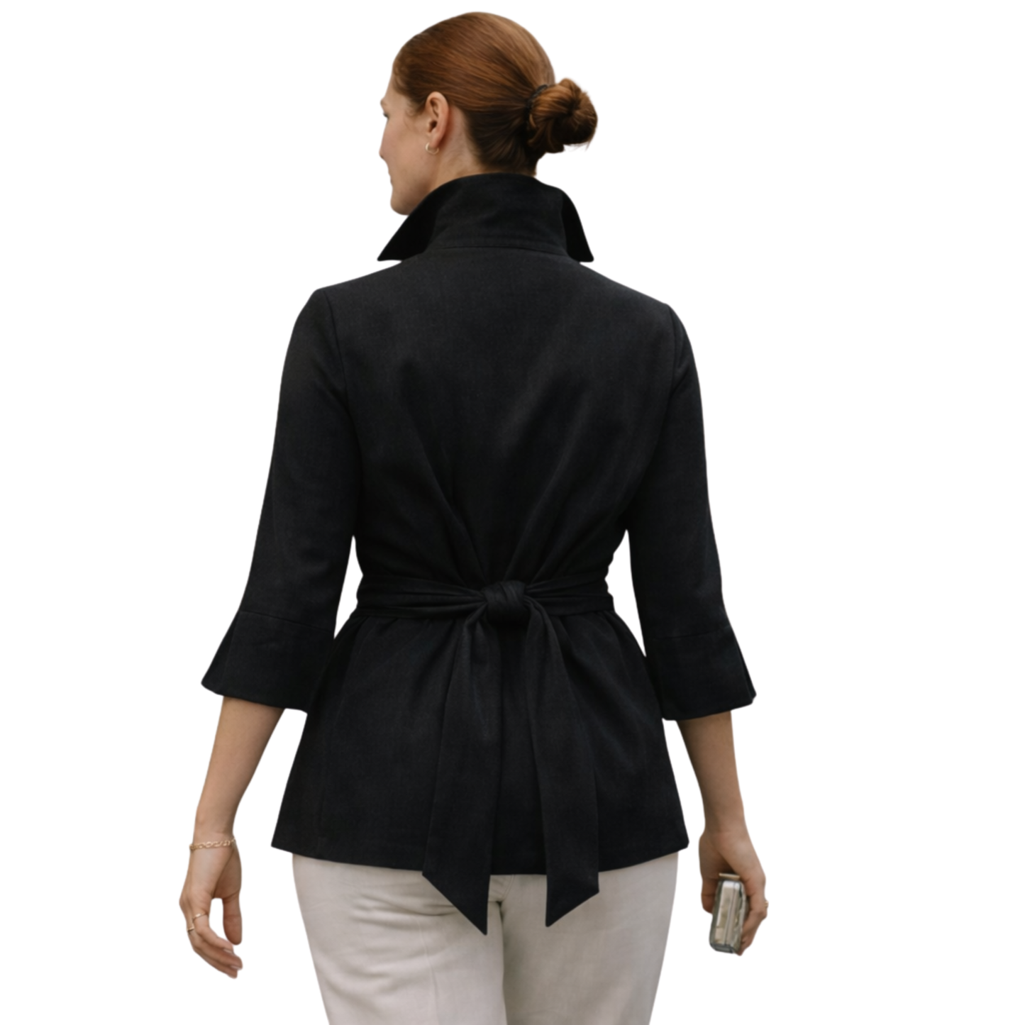 Luxe Buckle Wrap Blouse