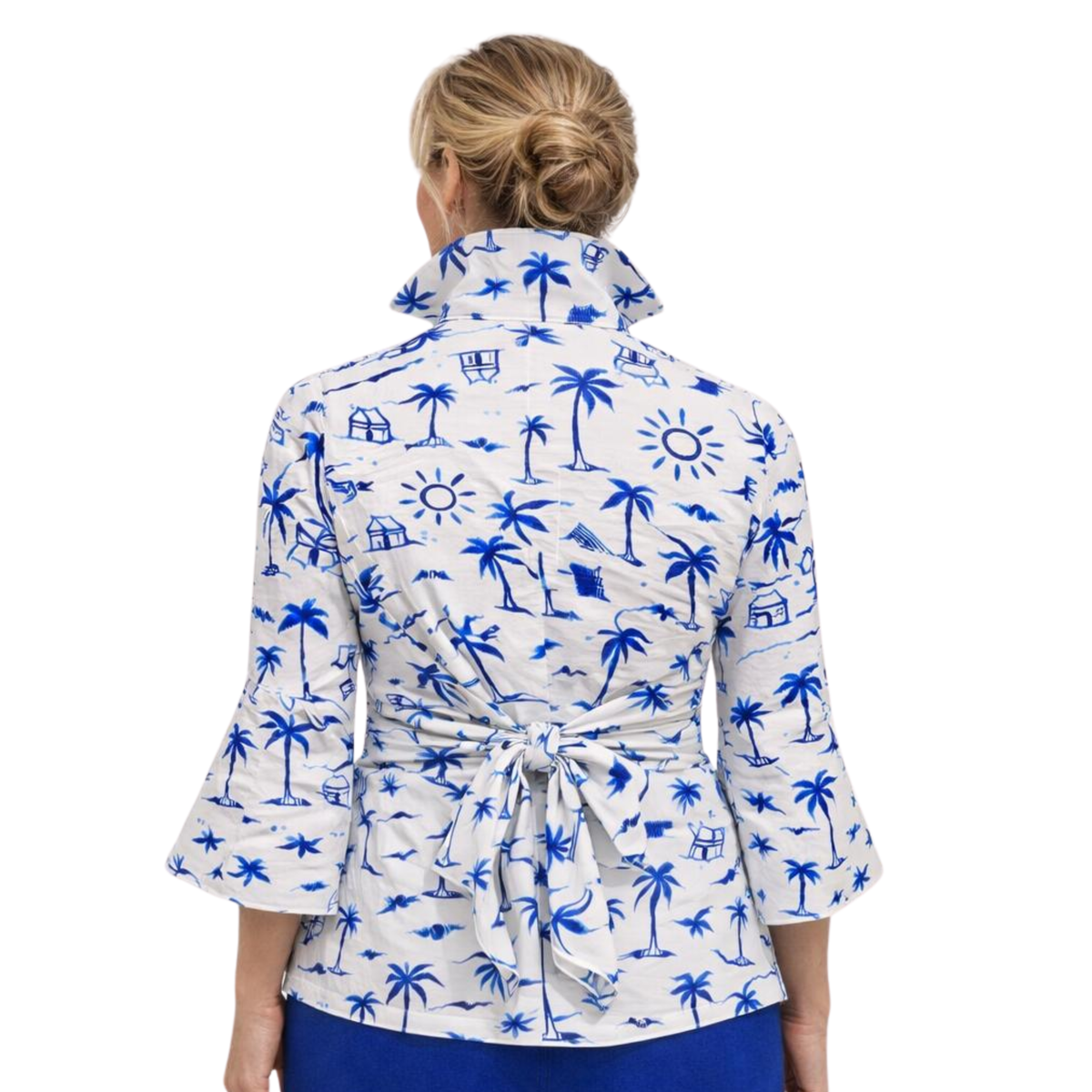 Becky Luxe Buckle Wrap Blouse Artist Series