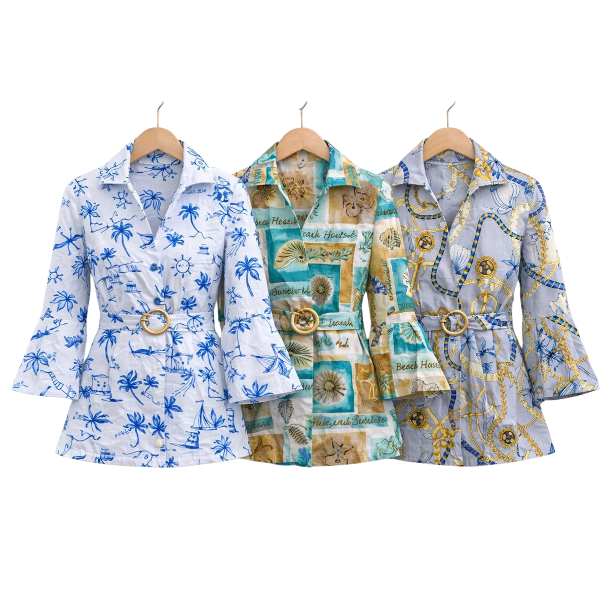 Becky Luxe Buckle Wrap Blouse Artist Series