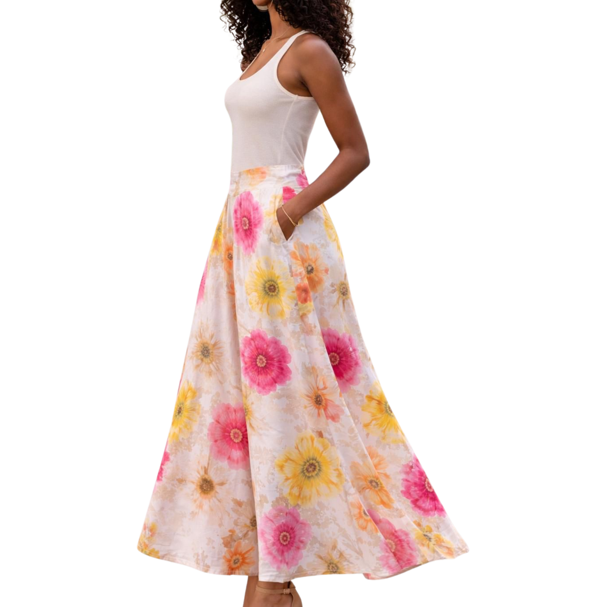 Kenna Linen Palazzo Pants – Flat Front Wide Leg Artist Series