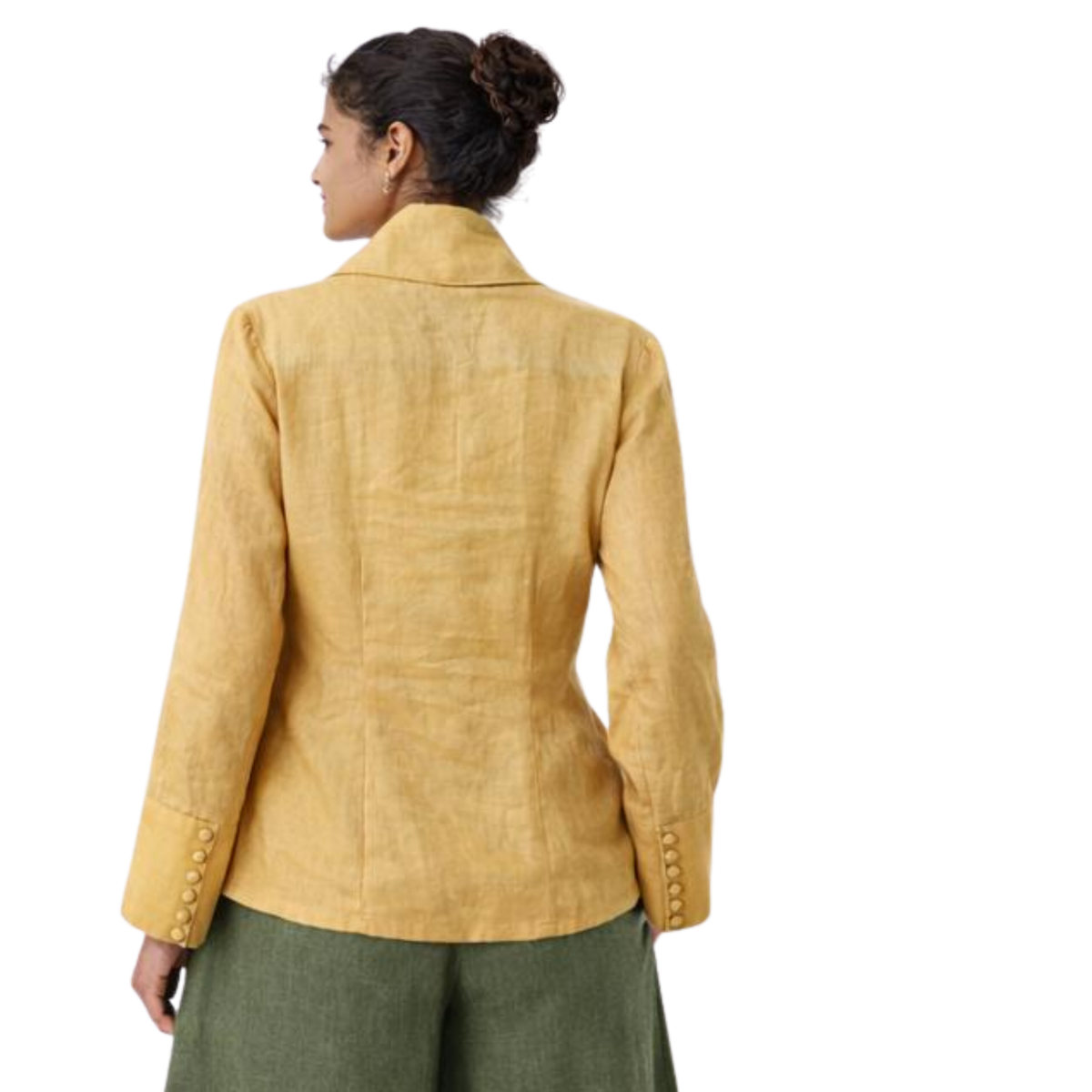 Zaria 100% Linen Relaxed-Fit Resort Blouse