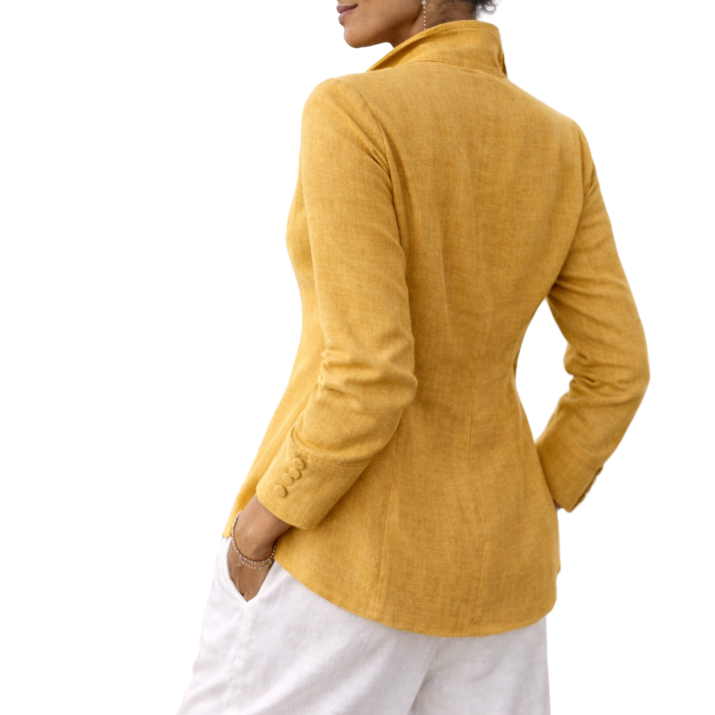 Zaria 100% Linen Relaxed-Fit Resort Blouse