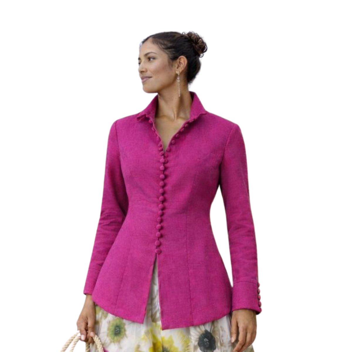 Zaria 100% Linen Relaxed-Fit Resort Blouse